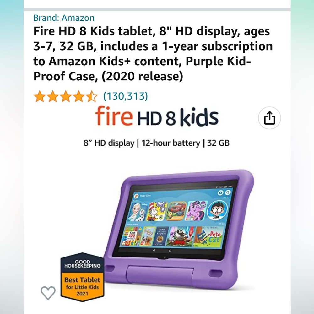 Fire HD 8 Kids tablet